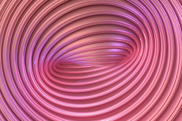 Beautiful Shiny glassy Pink background.Three-dimensional illustration.
