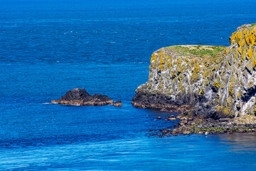Hiking at giants causeway, Northern ireland