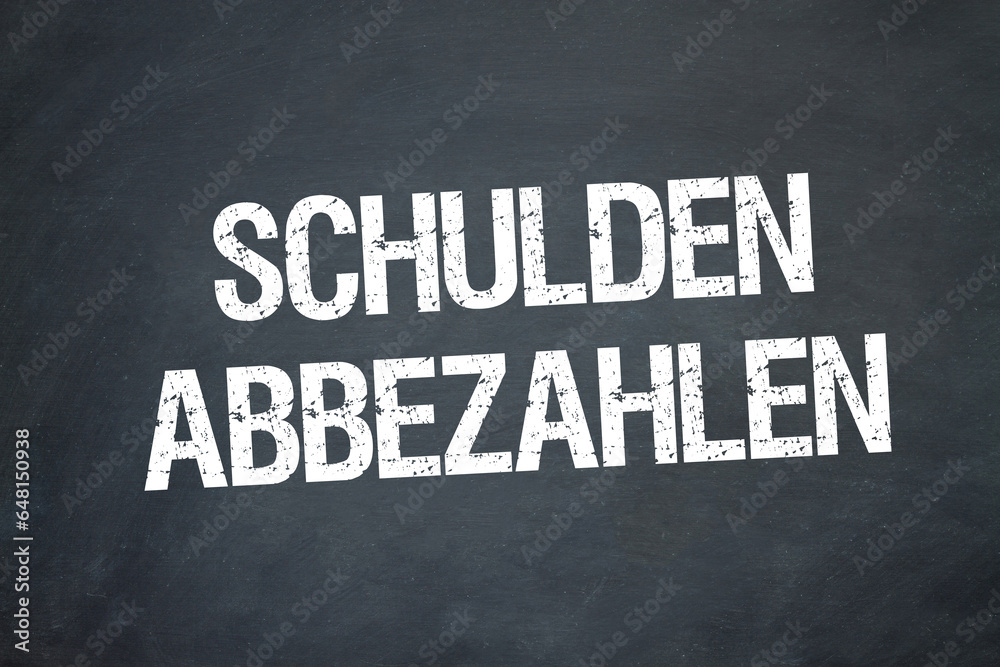 Canvas Prints Schulden abbezahlen	