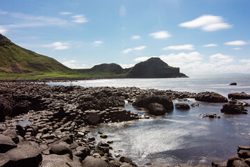 Hiking at giants causeway, Northern ireland