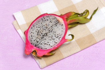 Delicious pitahaya fresh fruits, food concept. Dragon fruit tropical in the asian thailand healthy...