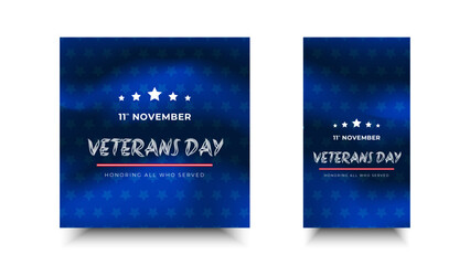 Veterans Day, honoring all who served.Frame and star ornament designs for advertisements, posters, banners, backgrounds.