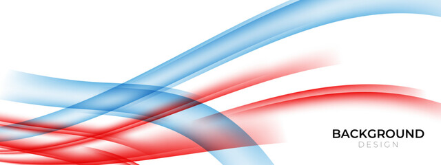 Naklejka premium Trendy abstract background vector illustration. Red blue style dynamic lines background