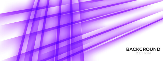Fototapeta premium Smooth waves on white background. Futuristic technology design backdrop with purple gradient transition.