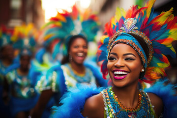 Crowd-Pleasing Carnival Parade in Full Swing