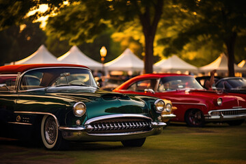 Exquisite Vintage Cars: Enthusiastic Gathering