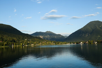 View from the town of Tegernsee  to Rottach-Egern