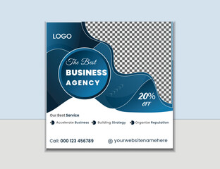 Business agency promotion social media post Editable square banner corporate social media post business company banner agency design web banner marketing social media digital business marketing post.