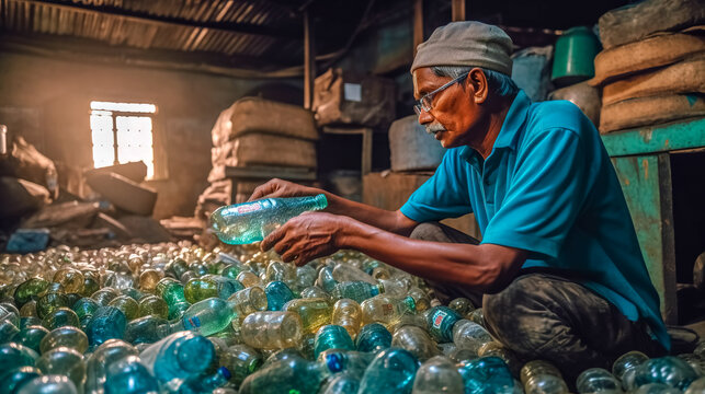 manual sorting and recycling of plastic waste in developing countries