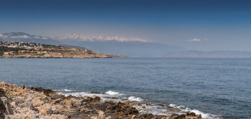 Fototapeta na wymiar Coast in the north of Crete, Greece