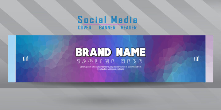 Creative LinkedIn Cover Design, Abstract Shapes For Business Or Personal. Banner, Header, Cover, Best For Timeline. 