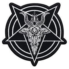 Pentogram patch. Occult accessory, dark magic. Satan, Baphomet, Devil, Hades, Lilith. Accessory for...