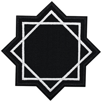Octogram patch. Occult accessory, dark magic. Satan, Baphomet, Devil, Hades, Lilith. Accessory for rockers, metalheads, punks, goths.