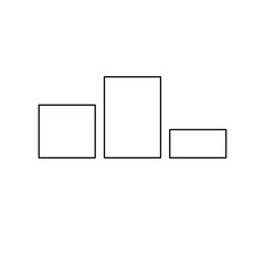 A large black outline winners podium symbol on the center. Illustration on transparent background