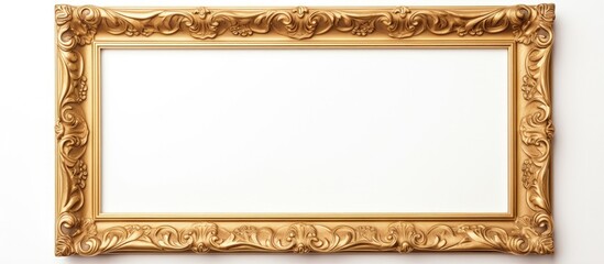 White background with an empty frame