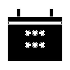 illustration of a black calendar