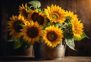 bouquet of sunflowers