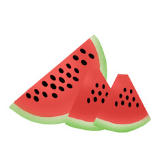 watermelon isolated on white