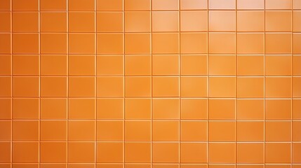orange tile wall chequered background texture. Ceramic brick wall and floor tiles mosaic background. Design pattern geometric with grid wallpaper decoration. generative AI