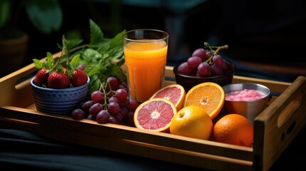 Start the day right with a breakfast brimming with fresh fruits and vegetables.
