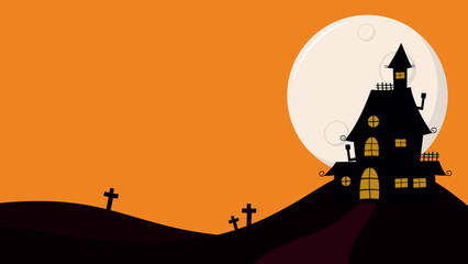 halloween background vector art illustration design