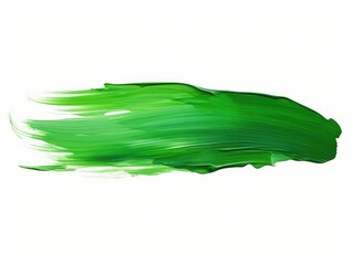 Green Oil Paint Brush Stroke