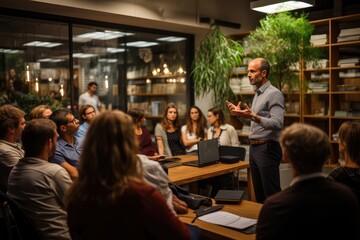 Obraz premium Business Coach Leading an Engaging Coaching Session
