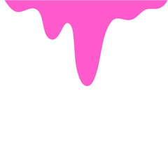 Pink Liquid Drips.Paint Dripping .Current Pink Paint