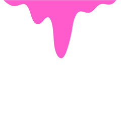 Pink Liquid Drips.Paint Dripping .Current Pink Paint