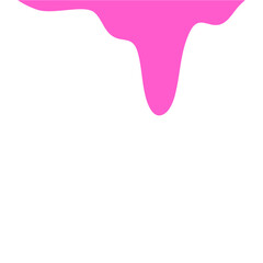Pink Liquid Drips.Paint Dripping .Current Pink Paint