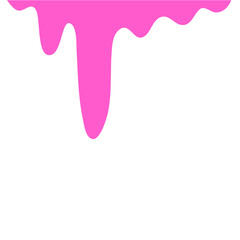 Pink Liquid Drips.Paint Dripping .Current Pink Paint