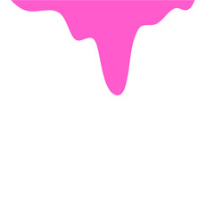 Pink Liquid Drips.Paint Dripping .Current Pink Paint