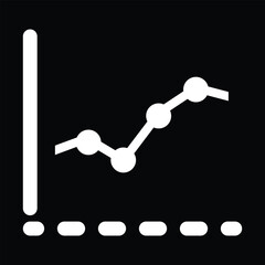 Chart and background as icon