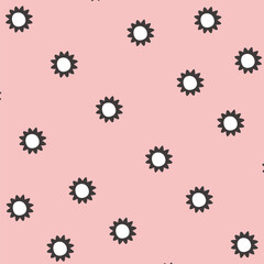 Seamless vector pattern with flower a background