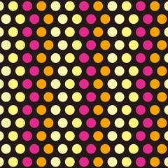 Dot seamless pattern banner with colorful Free Vector

