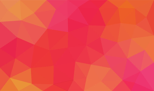 Orange, purple and yellow geometric background. Geometric and lowpoly style