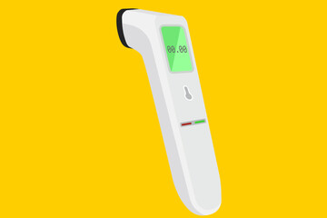 remote digital thermometer in 3D formremote digital thermometer in 3D form