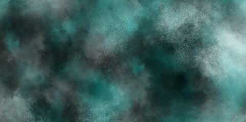 Fototapeta premium Black green gray painted concrete texture or background and grain elements. Black and Green Smoke Background elegant luxury backdrop painting paper texture design .Dark wall texture background .