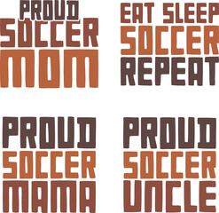 Soccer retro svg design bundle