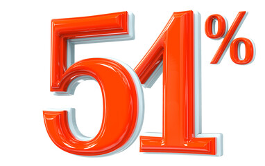 Number 3d render png transparent