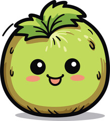 Kiwifruit, Illustration Vector