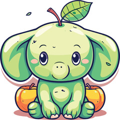Elephant Apple, Illustration Vector