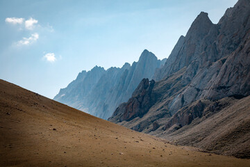 landscape with sky and peaks