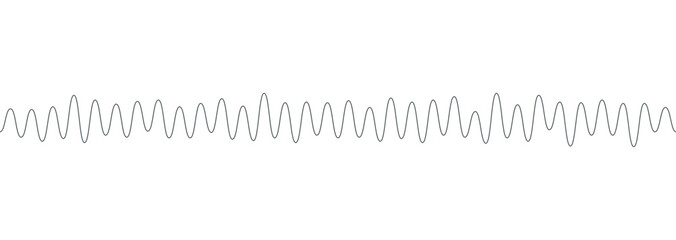 podcast sound waveform pattern for radio audio, music player, video editor, voise message in social media chats, voice assistant, recorder. vector illustration - obrazy, fototapety, plakaty