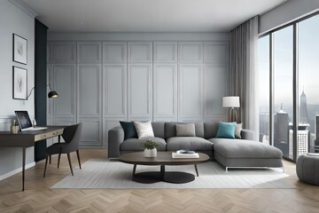 Obraz na płótnie Canvas modern living room Generated Ai
