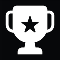 Trophy Vector Glyph Icon For Personal And Commercial Use.