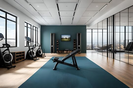 Innovative home gym mockup