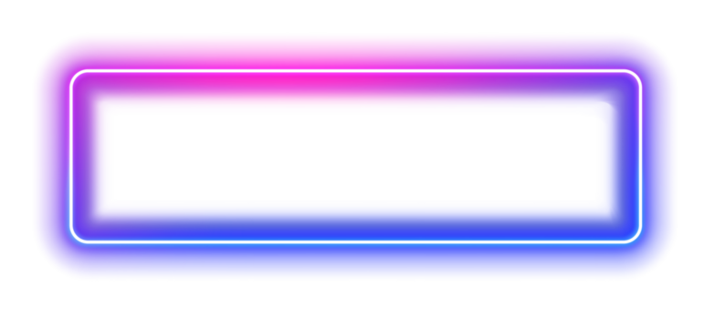 Neon rectangle frame. glowing outline shapes . Vector abstract background Illustration.
