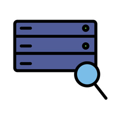  Loupe Seo Servers Icon