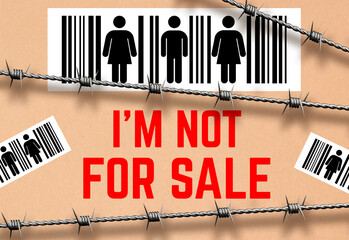 human trafficking concept